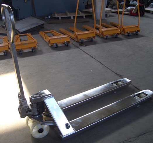 304 stainless steel manual hydraulic forklift 